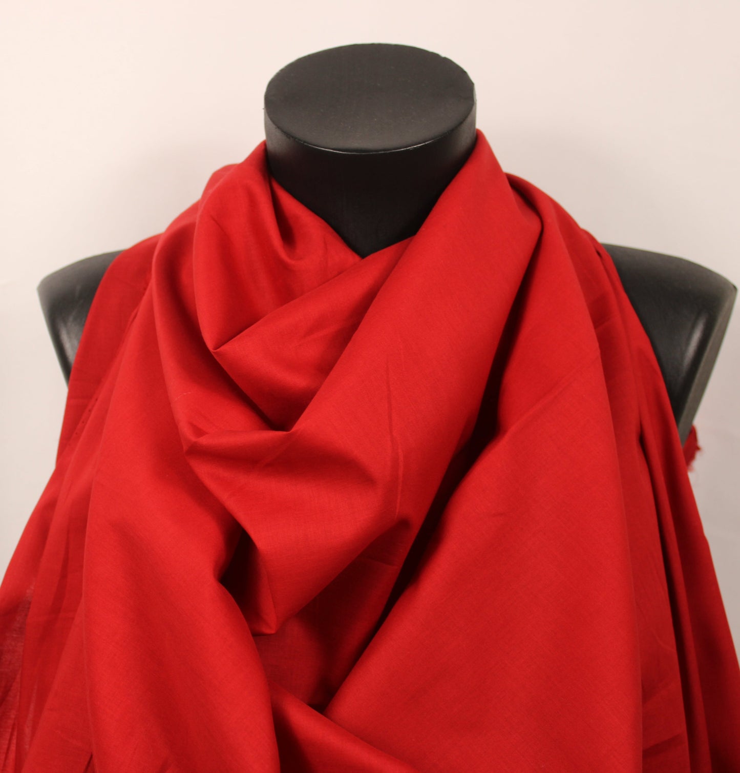 Tissu batiste de coton prestige - rouge - photo 4/4 | So Tissus