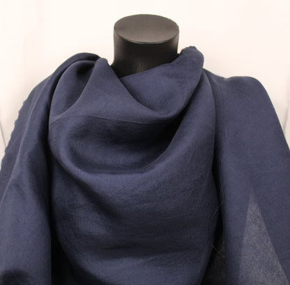 Tissu gazar de soie 100% - bleu marine - photo 4/4 | So Tissus