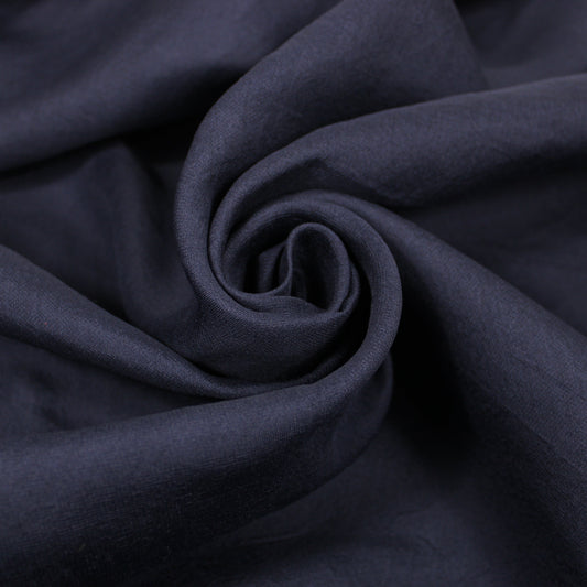 Tissu gazar de soie 100% - bleu marine - photo 1/4 | So Tissus