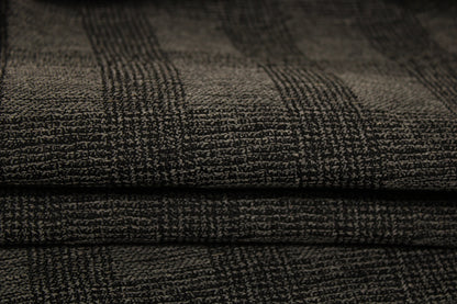 Tissu toile - denim à carreaux - gris et noir - photo 2/5 | So Tissus