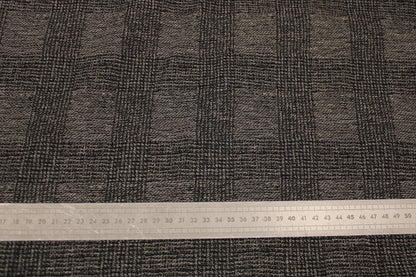 Tissu toile - denim à carreaux - gris et noir - photo 5/5 | So Tissus