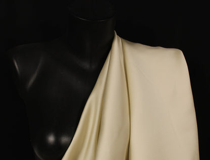 Tissu satin duchesse - crème - photo 3/4 | So Tissus