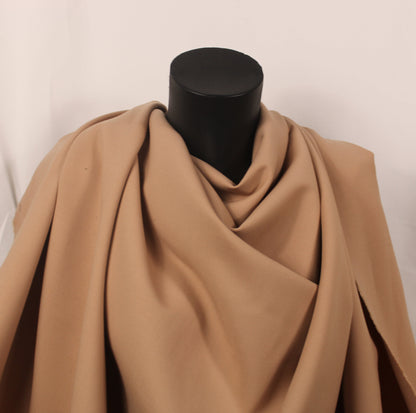 Tissu crêpe de laine stretch laine - nude - photo 4/4 | So Tissus