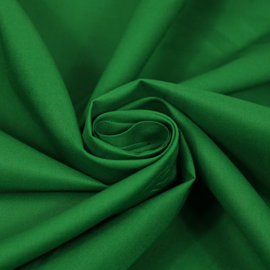 Tissu batiste de coton prestige - vert prairie - photo 1/4 | So Tissus