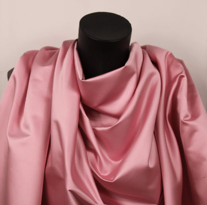 Tissu satin duchesse - rose clair - photo 4/4 | So Tissus