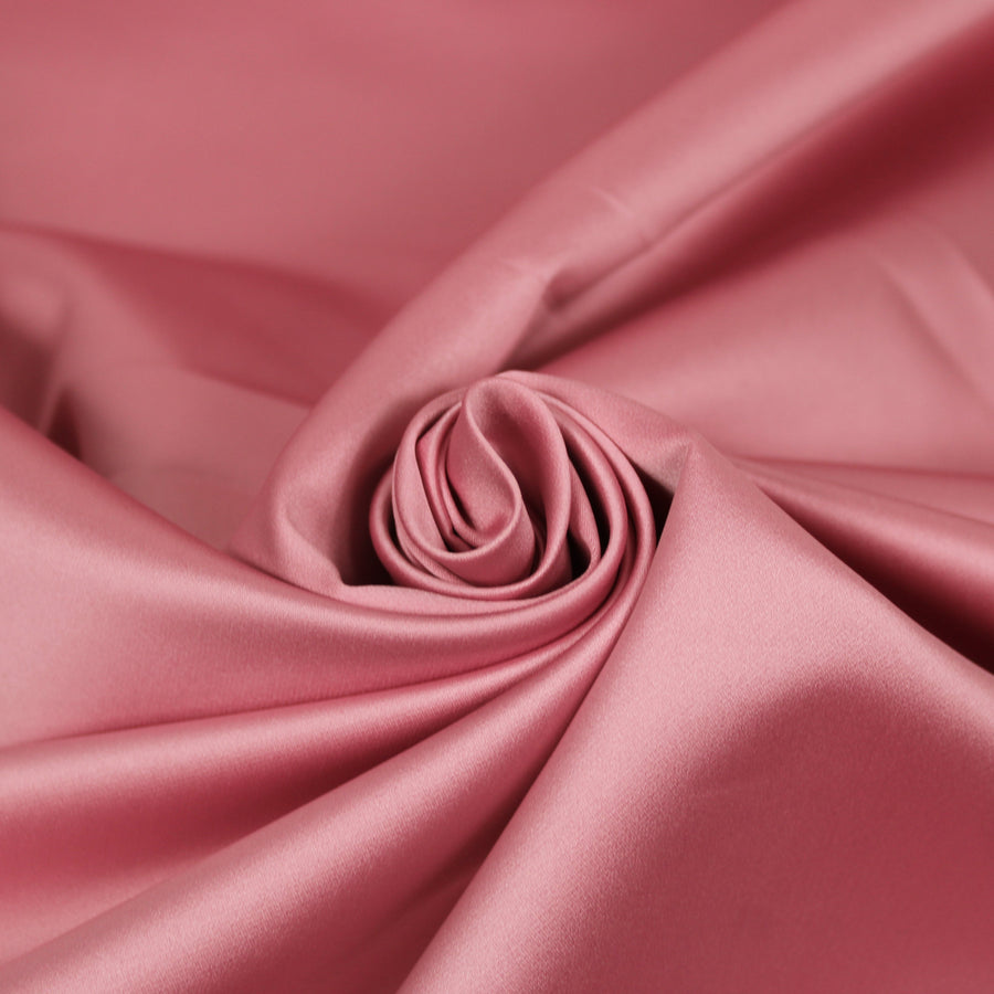 Tissu satin duchesse - rose clair