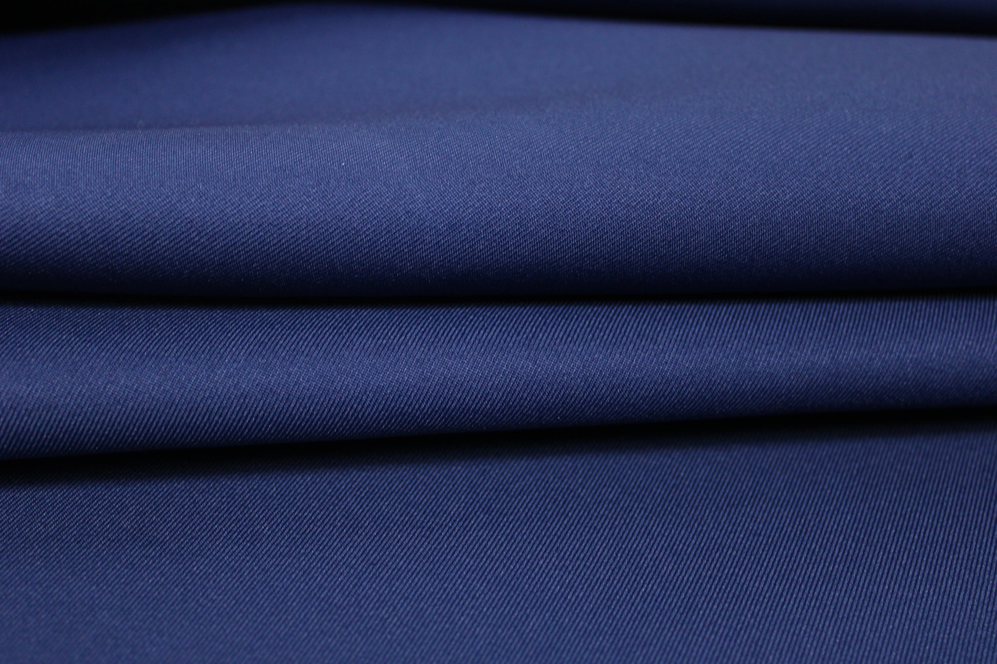 Tissu double toile sergé - bleu marine - photo 2/4 | So Tissus