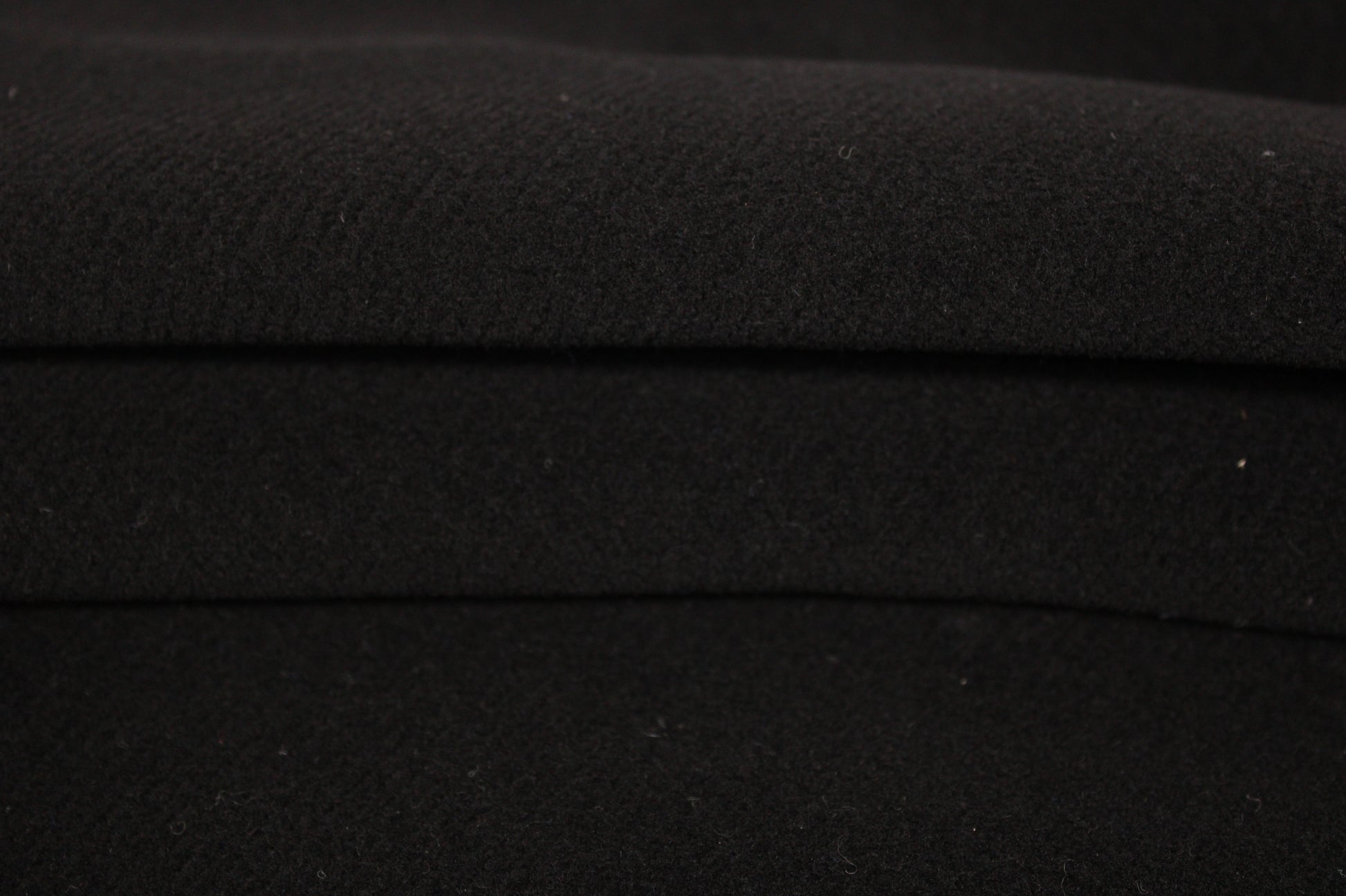 Tissu drap de laine sergé - noir - photo 2/4 | So Tissus