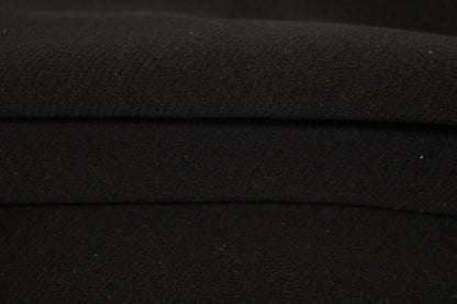 Tissu drap de laine sergé - noir - photo 2/4 | So Tissus