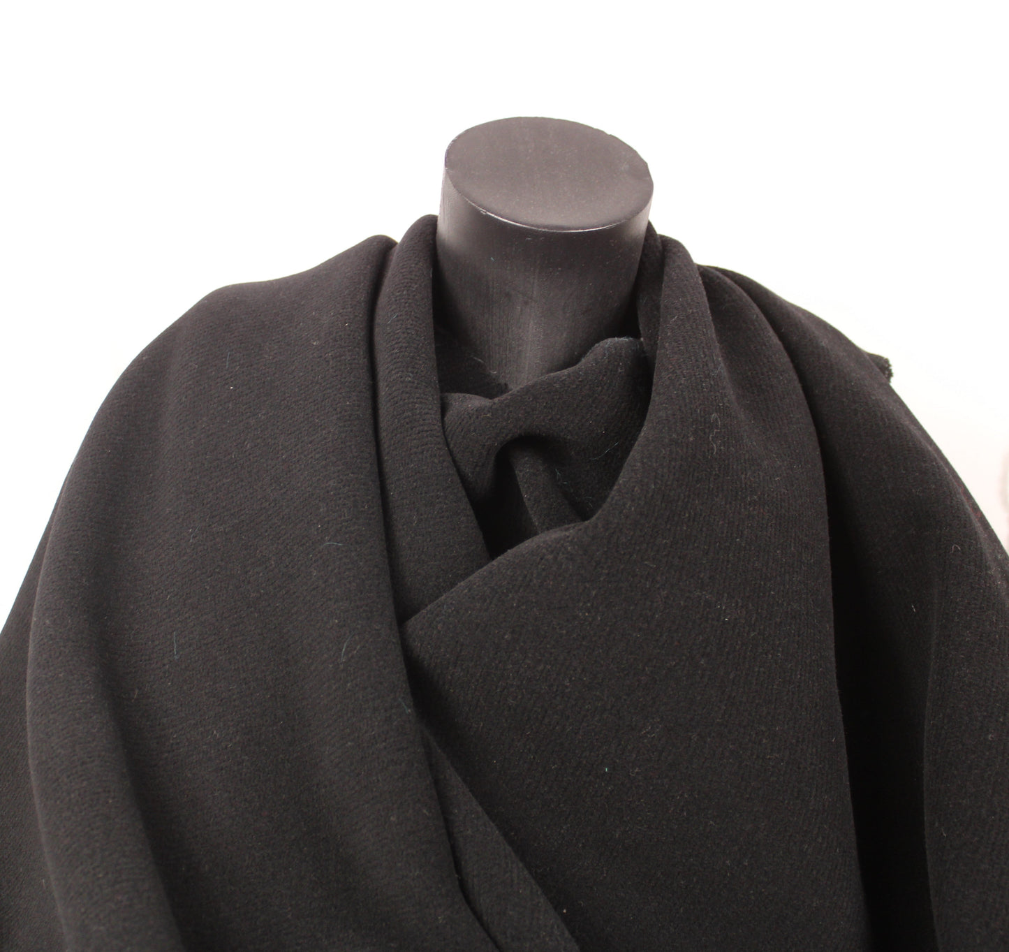 Tissu drap de laine sergé - noir - photo 4/4 | So Tissus