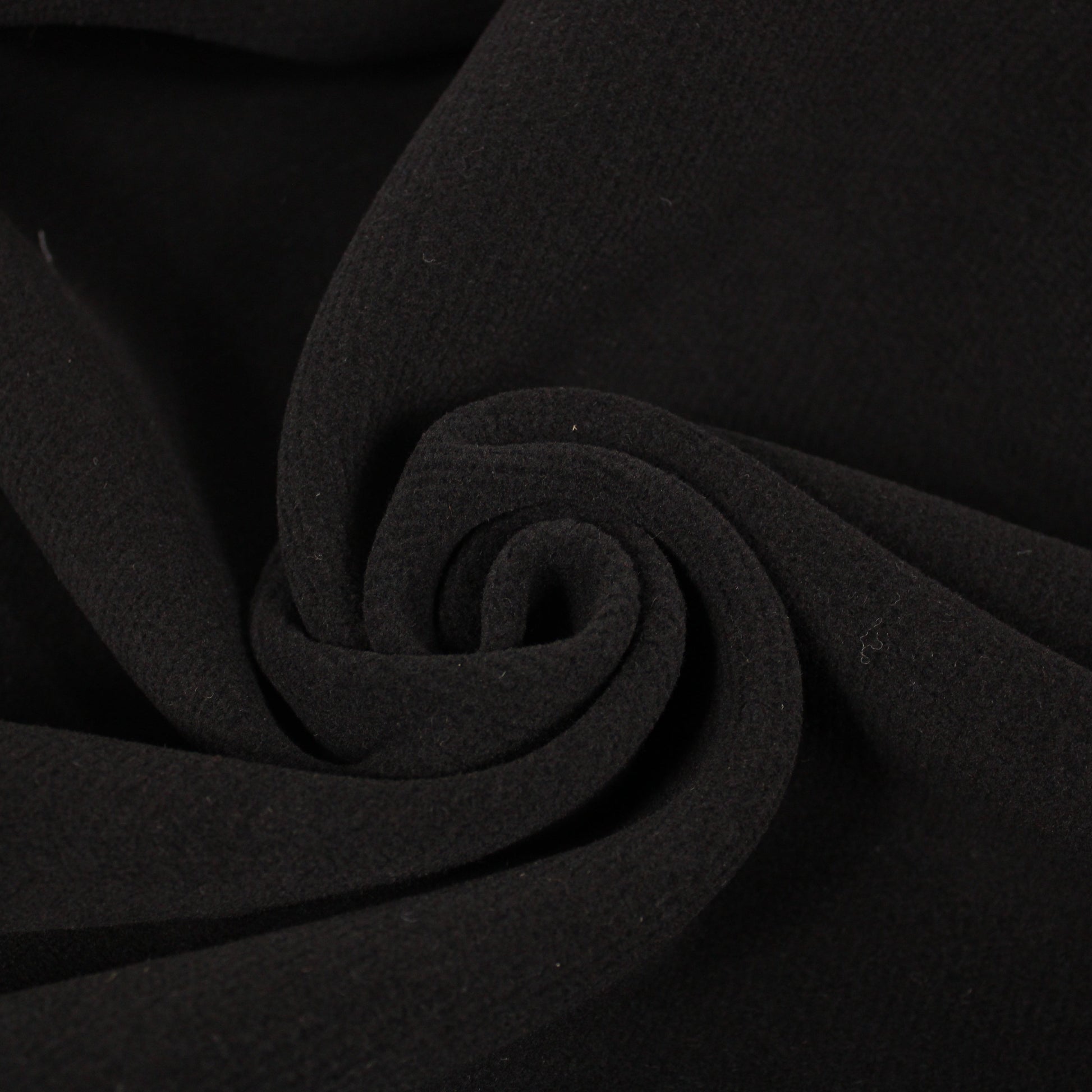 Tissu drap de laine sergé - noir - photo 1/4 | So Tissus