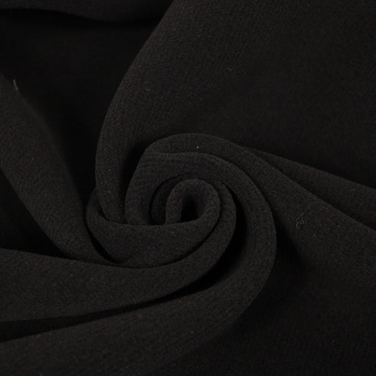 Tissu drap de laine sergé - noir - photo 1/4 | So Tissus