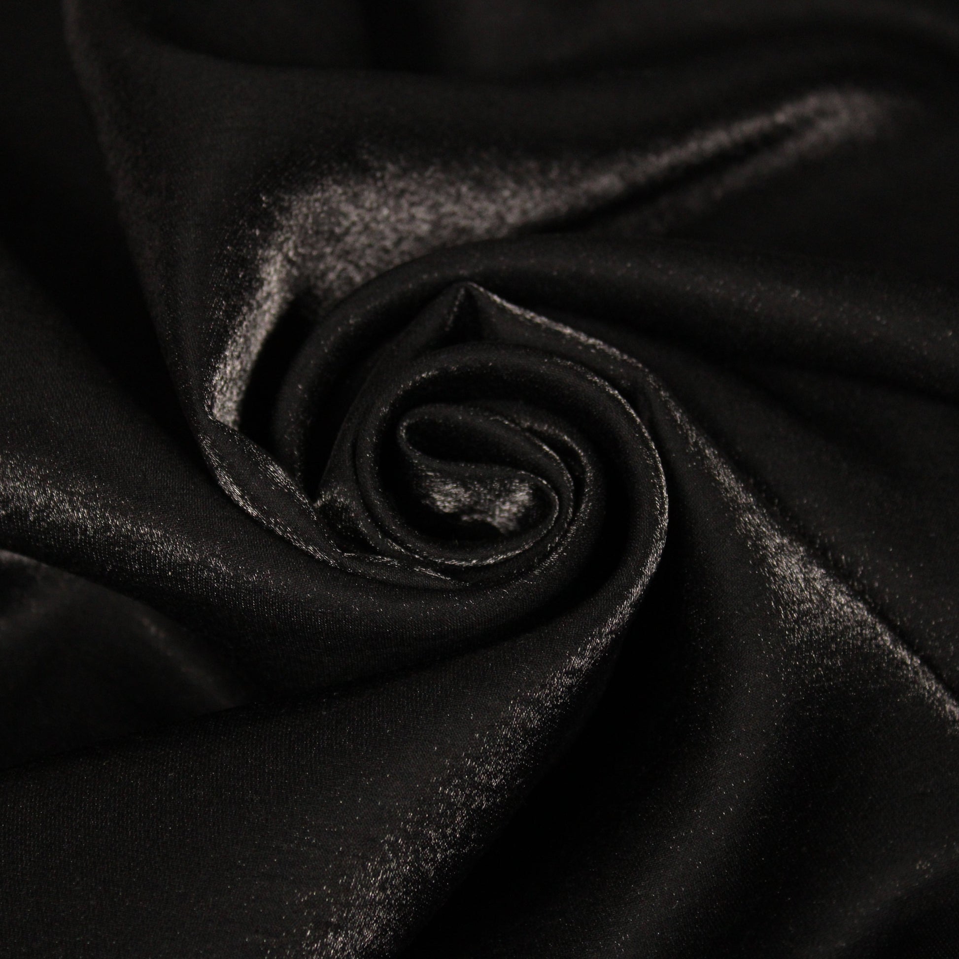 Tissu lamé de soie - noir brillant - photo 1/4 | So Tissus