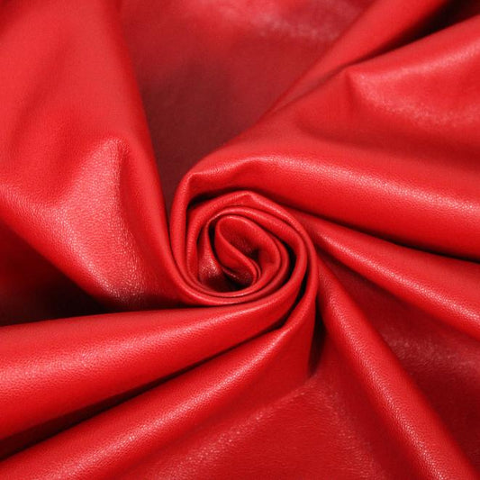 Tissu simili cuir - rouge - photo 1/4 | So Tissus