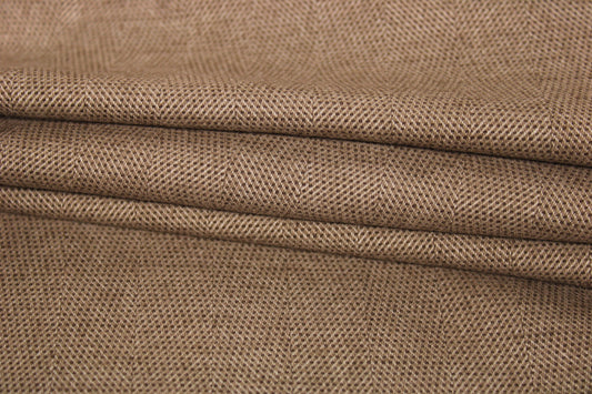 Tissu flanelle viscose - à chevron - ton beige et marron - photo 2/4 | So Tissus
