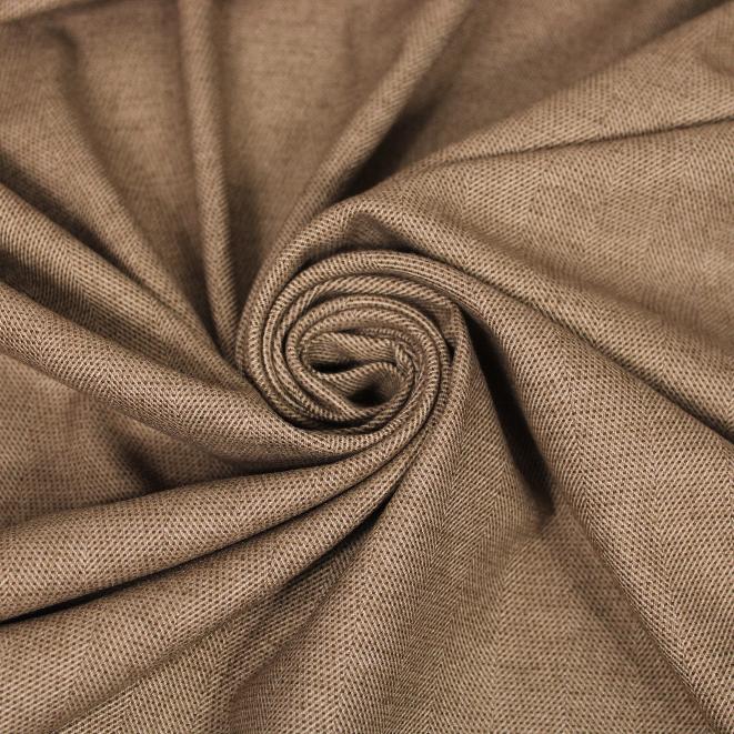 Tissu flanelle viscose - à chevron - ton beige et marron - photo 1/4 | So Tissus
