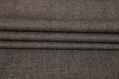 Tissu flanelle viscose - motif chevron - ton gris - photo 2/4 | So Tissus