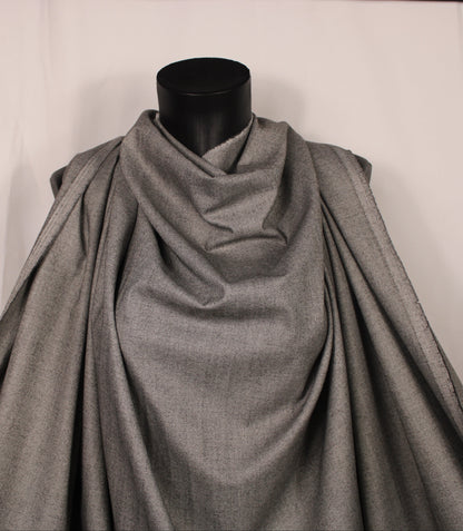 Tissu flanelle viscose - motif chevron - ton gris - photo 4/4 | So Tissus
