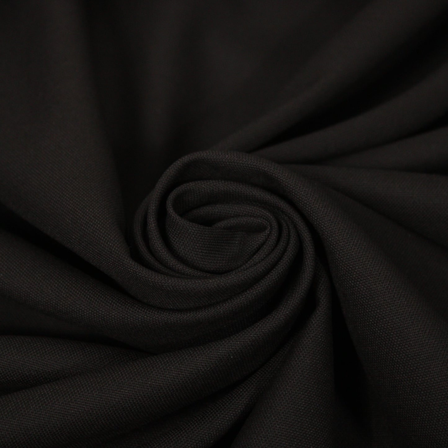 Tissu toile coton - noir - photo 1/4 | So Tissus