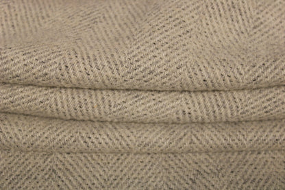 Tissu lainage - à chevron - ton gris clair - photo 2/4 | So Tissus