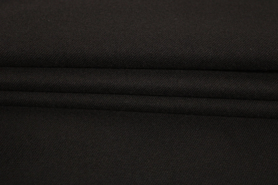 Tissu flanelle viscose - noir