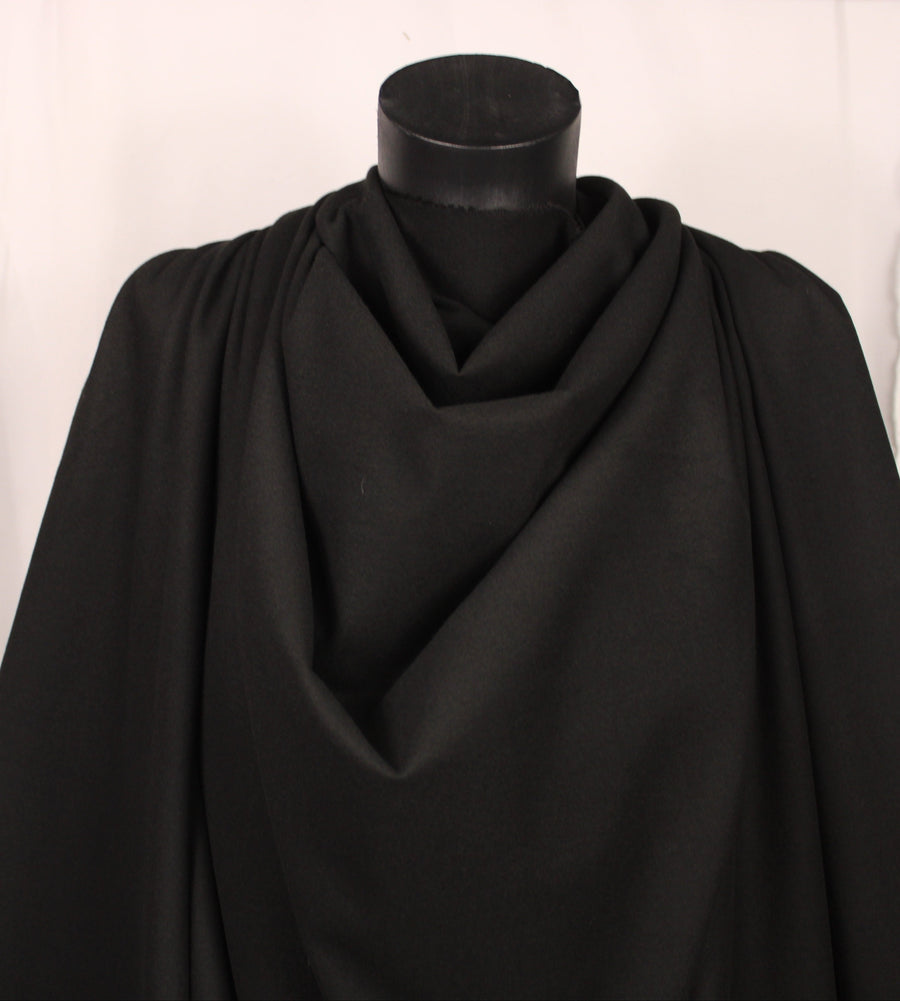 Tissu flanelle viscose - noir