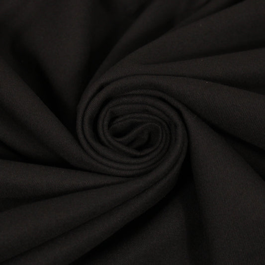 Tissu flanelle viscose - noir - photo 1/4 | So Tissus
