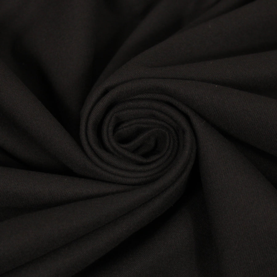 Tissu flanelle viscose - noir