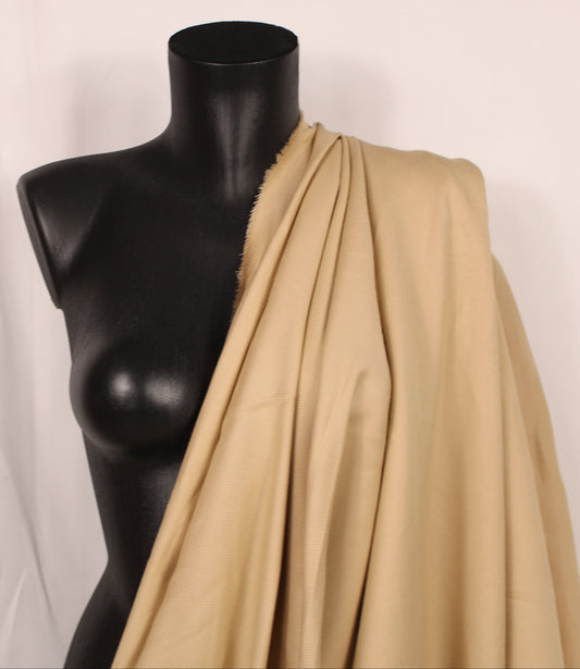 Tissu twill coton et lin - beige - photo 2/3 | So Tissus