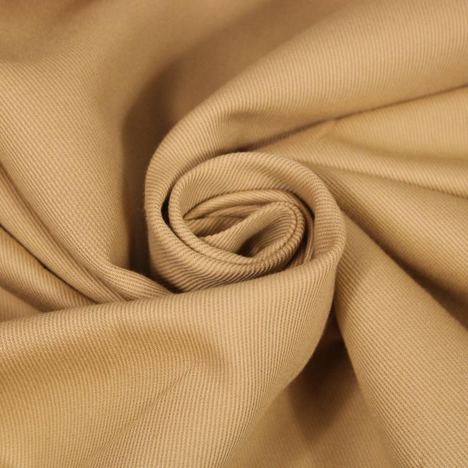 Tissu twill coton et lin - beige - photo 1/3 | So Tissus