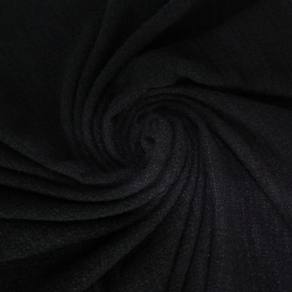 Tissu tweed de laine bouclette noir - à carreaux ton sur ton | Bennytex | Mondial Tissus | Cousette | Tissus de rêve | Tissus.net