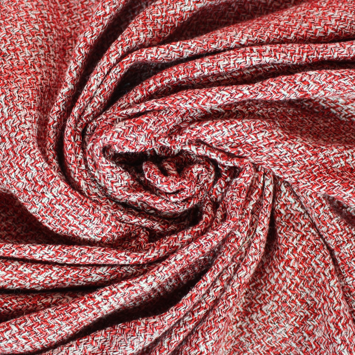 So Tissus | Coupon de 5 mètres - Tweed coton - rouge et blanc | Bennytex | Mondial Tissus | Cousette | Tissus de rêve | Tissus.net