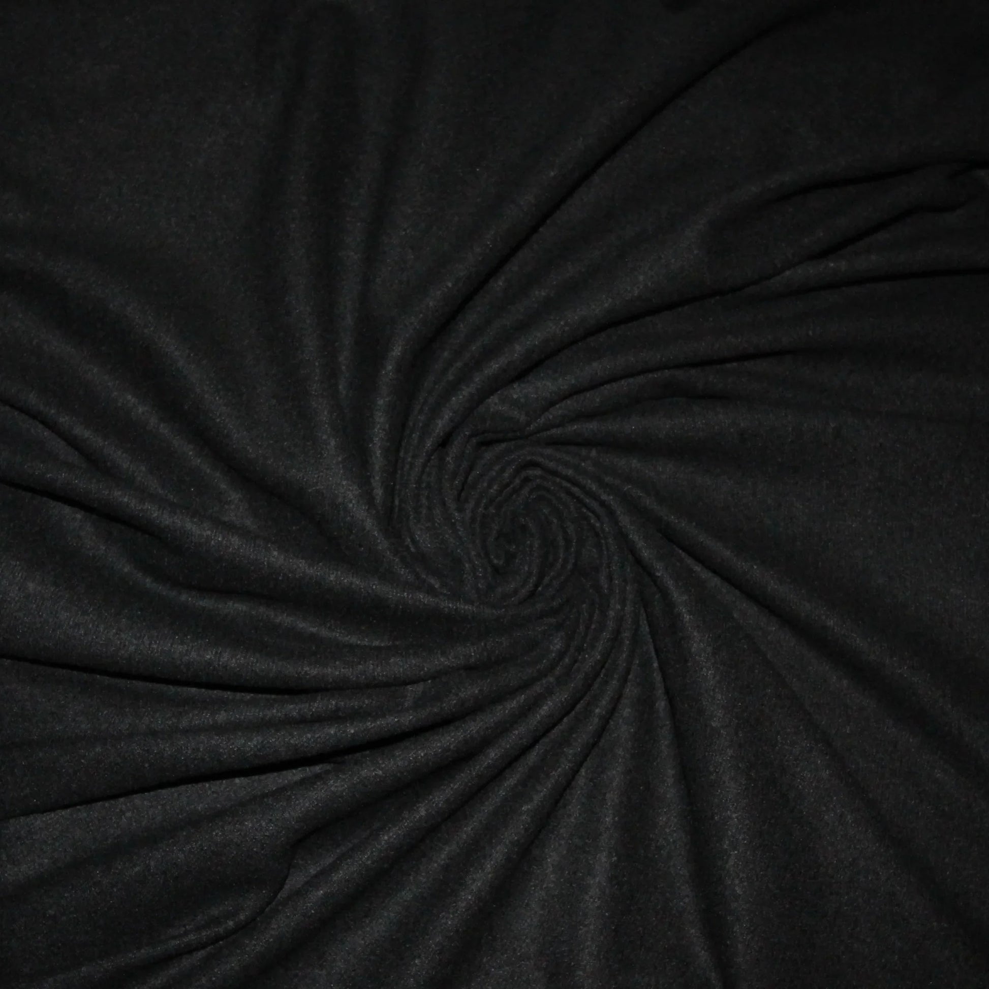 Tissu sergé de laine bouillie - noir | Bennytex | Mondial Tissus | Cousette | Tissus de rêve | Tissus.net
