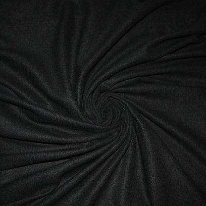 Tissu sergé de laine bouillie - noir | Bennytex | Mondial Tissus | Cousette | Tissus de rêve | Tissus.net
