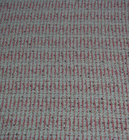 Tissu tweed coton - rayures blanches et roses | Bennytex | Mondial Tissus | Cousette | Tissus de rêve | Tissus.net