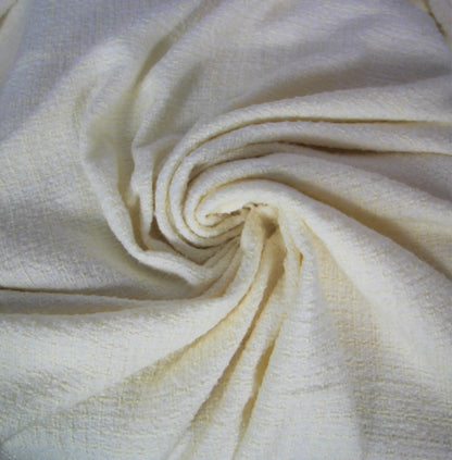 Tissu tweed de laine - à carreaux blanc - ton sur ton | Bennytex | Mondial Tissus | Cousette | Tissus de rêve | Tissus.net
