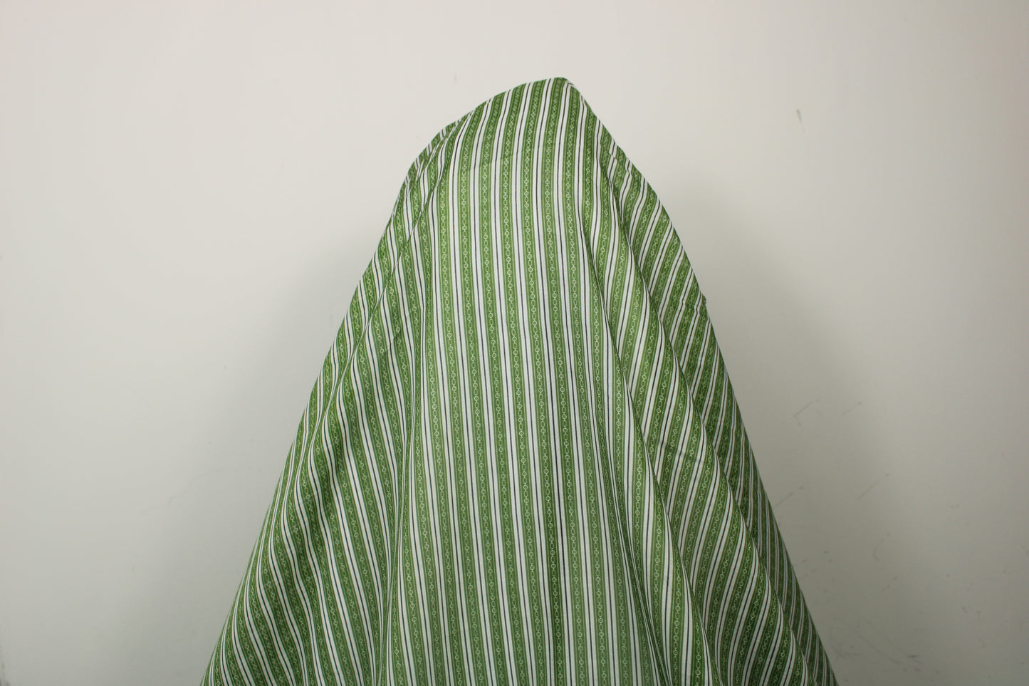Tissu voile de coton - imprimé rayé - ton vert et blanc - photo 5/5 | So Tissus