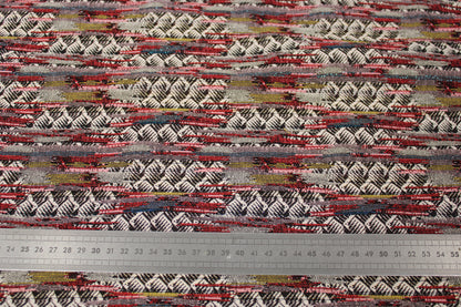 Tissu brocart motif ethnique - multicolore - photo 4/5 | So Tissus