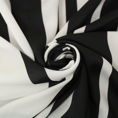 Tissu crêpe georgette  - imprimé rayé - photo 1/5 | So Tissus
