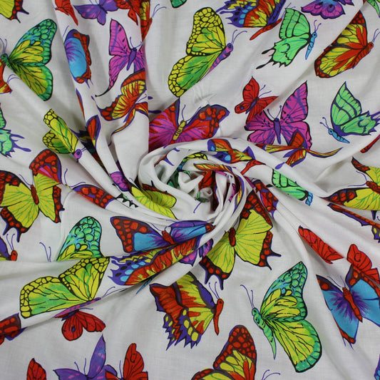 So Tissus - Tissu popeline coton - imprimé papillon | Bennytex | Mondial Tissus | Cousette | Tissus de rêve | Tissus.net