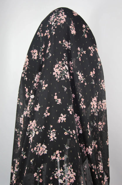 Tissu mousseline crêpe georgette polyester - imprimé fleuri | Bennytex | Mondial Tissus | Cousette | Tissus de rêve | Tissus.net