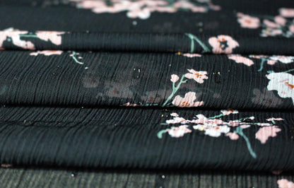 Tissu mousseline crêpe georgette polyester - imprimé fleuri | Bennytex | Mondial Tissus | Cousette | Tissus de rêve | Tissus.net