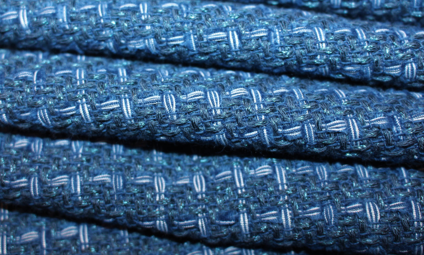 Tissu tweed coton - bleu pétrole | Bennytex | Mondial Tissus | Cousette | Tissus de rêve | Tissus.net