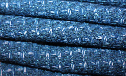 Tissu tweed coton - bleu pétrole | Bennytex | Mondial Tissus | Cousette | Tissus de rêve | Tissus.net