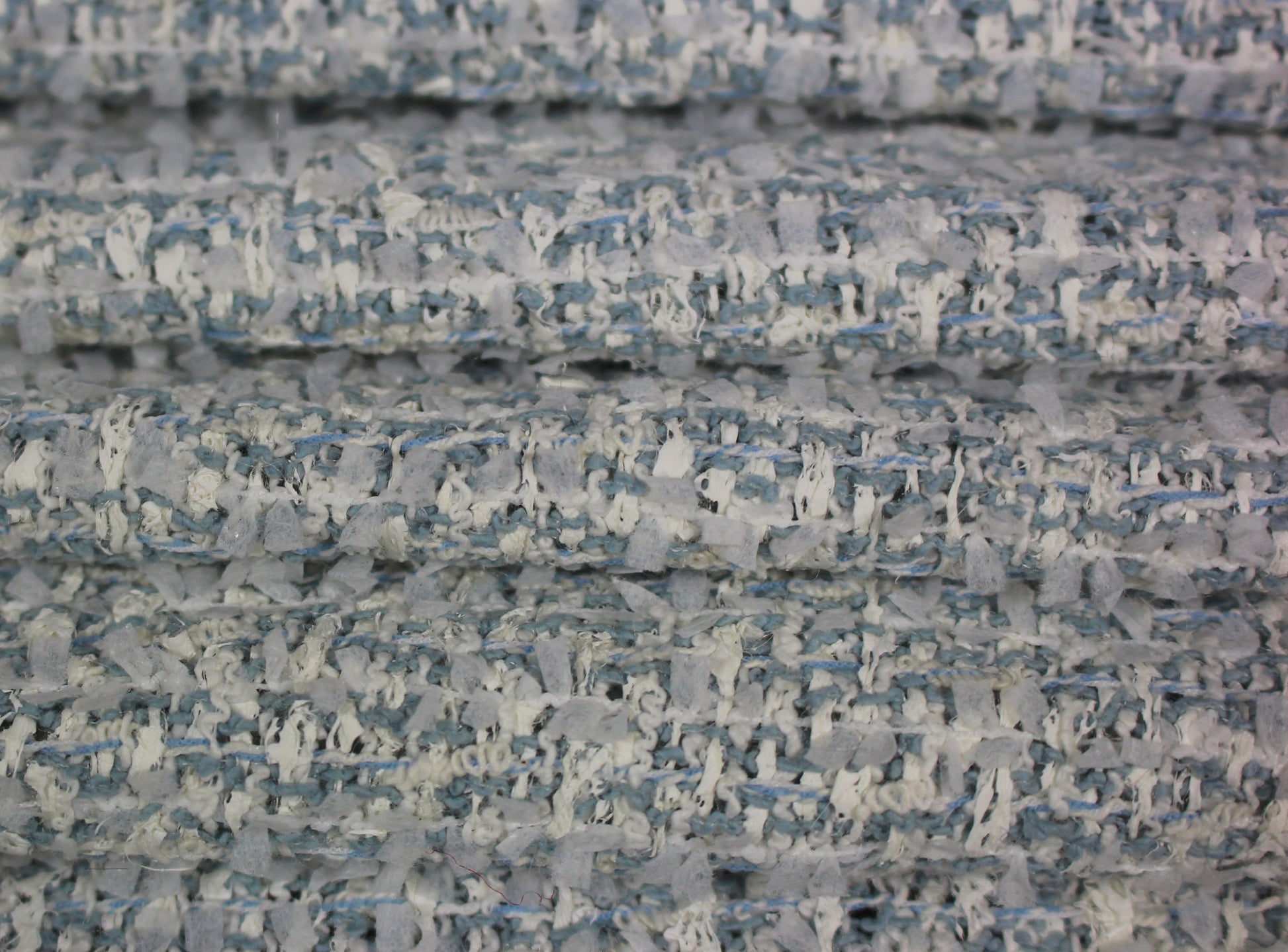 Tissu tweed laine et coton - bleu ciel et blanc | Bennytex | Mondial Tissus | Cousette | Tissus de rêve | Tissus.net