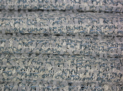 Tissu tweed laine et coton - bleu ciel et blanc | Bennytex | Mondial Tissus | Cousette | Tissus de rêve | Tissus.net