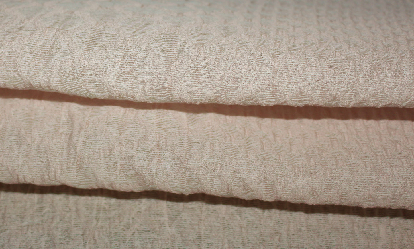 Tissu organza gaufré - rose pâle - photo 2/3 | So Tissus