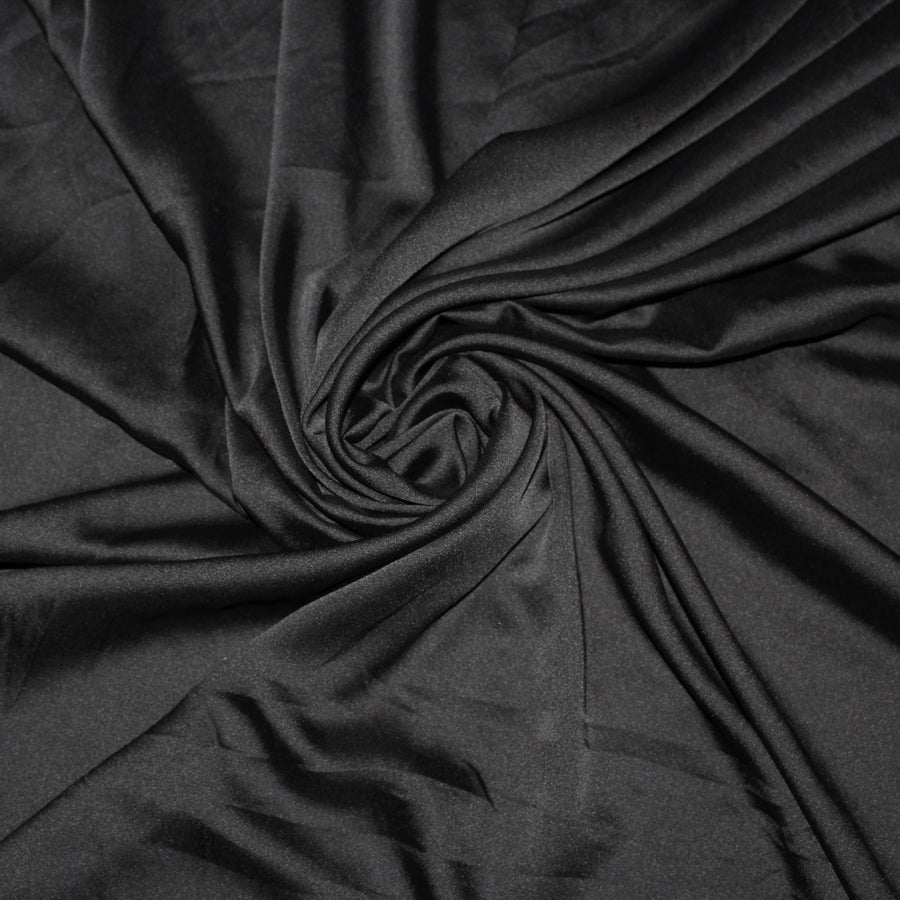 Tissu satin - noir – So Tissus