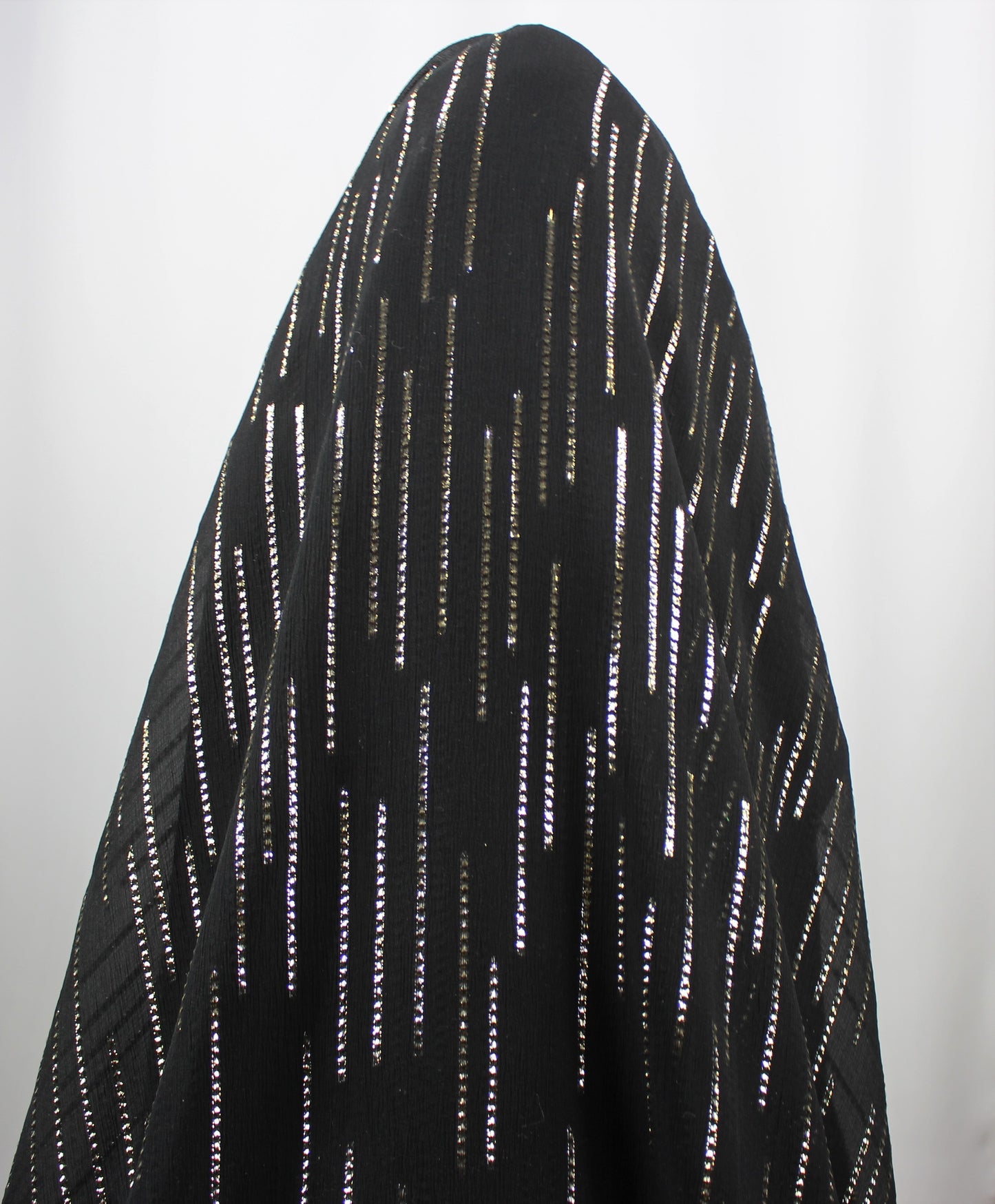 Tissu mousseline de soie - noir et doré - photo 4/4 | So Tissus