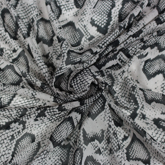 Tissu mousseline polyester - imprimé reptile - photo 1/6 | So Tissus
